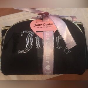 Juicy Couture Makeup Bag Black One large & one small Beautiful Brand New w/ tags